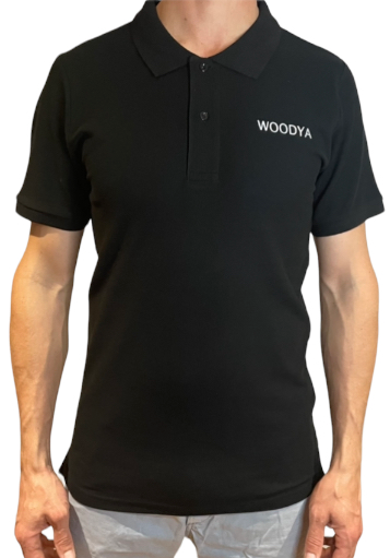 BLACK WOODYA POLO SHIRT