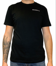 Load image into Gallery viewer, BLACK WOODYA T-SHIRT SHOULDER LOGO
