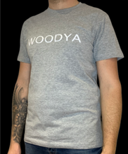 Load image into Gallery viewer, GREY WOODYA T-SHIRT LARGE LOGO
